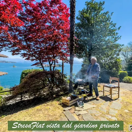 דירה Vista Lago, Giardino A Vista Isole Borromee E Golfo Borromeo - Stresaflat סטרסה