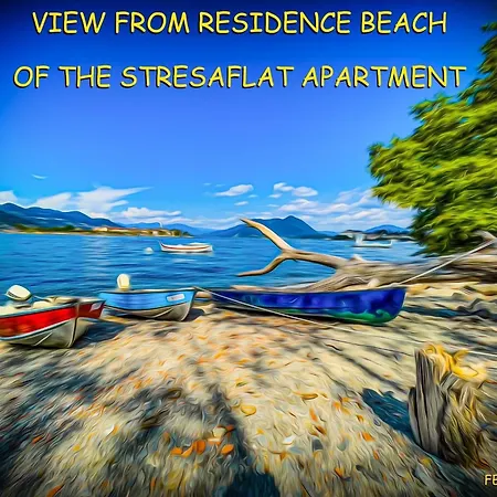 Vista Lago, Giardino A Vista Isole Borromee E Golfo Borromeo - Stresaflat * 斯特雷萨