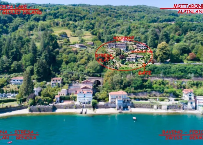 Vista Lago, Giardino A Vista Isole Borromee E Golfo Borromeo - Stresaflat Apartman Stresa