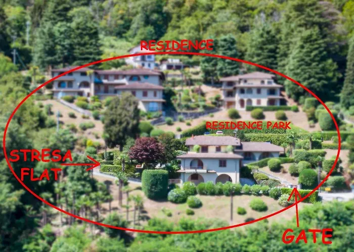 Vista Lago, Giardino A Vista Isole Borromee E Golfo Borromeo - Stresaflat * Stresa
